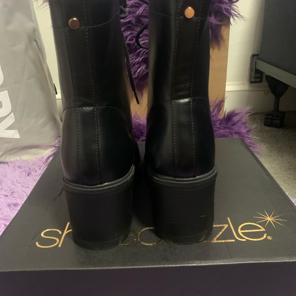 JAY BLOCK HEEL COMBAT BOOT - Picture 3 of 5